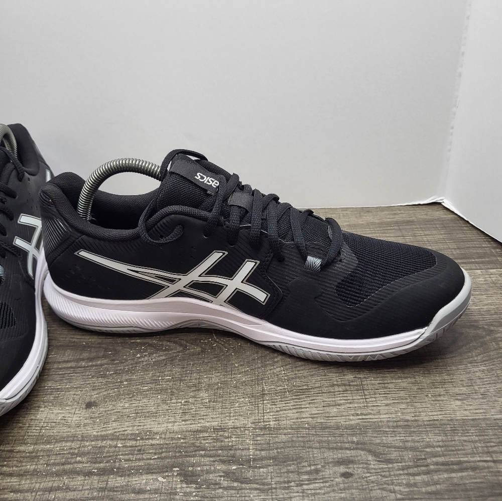 ASICS Gel Tactic Black White Volleyball Shoes Women's Size 10.5 1072A070 - Picture 3 of 10